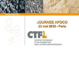 JOURNEE AFOCO 23 mai 2012 - Paris
