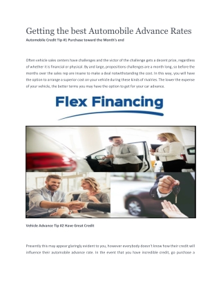 Apply Auto Loan Online in Winnipeg | Flexfinancing.live