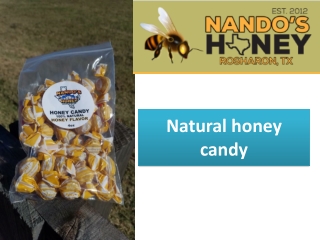 Natural honey candy