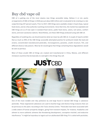 CBD Cartridge | Justcbdstore.com