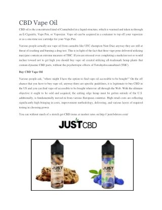 CBD Vape Oil | justcbdstore.com