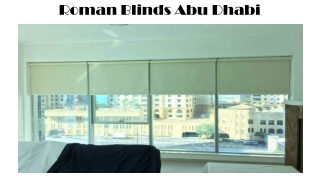 Roman Blinds Abu Dhabi