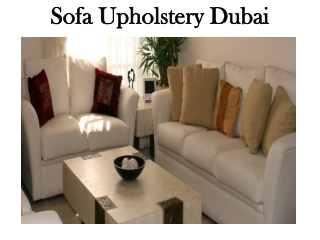 Sofa Upholstery Dubai