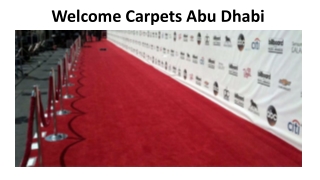 Welcome Carpets Abu Dhabi