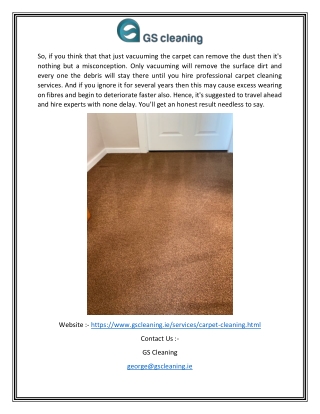 Carpet Cleaning Services Ballinteer | Gscleaning.ieq