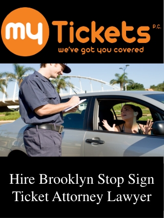 Hire Brooklyn Stop Sign Ticket Attorney Lawyer
