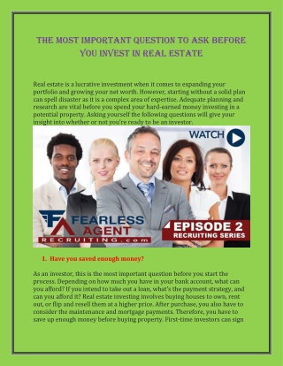 Fearless Agent, LLC: Ultimate Real Estate Sales Coach in the USA