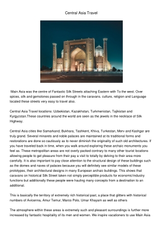 CentralAsiaTravel