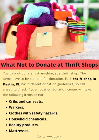 What Not to Donate at Thrift Shops