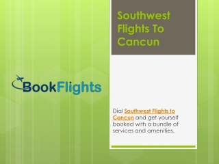 Southwest Flights To Cancun