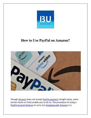 How to Use PayPal on Amazon?