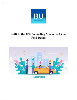 Shift in the US Carpooling Market