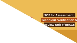 Let's View About SOP by CBDT For Assessment, Technical, and Review Unit of ReACs