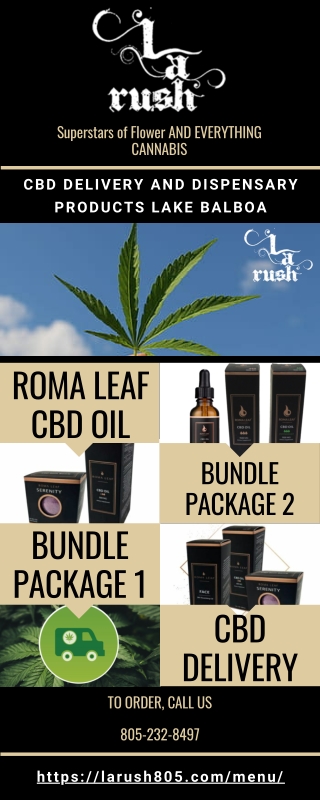 CBD Delivery and Dispensary Products Lake Balboa