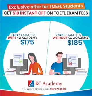 Get instant off on TOFEL Exam Fees