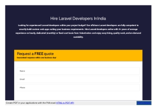 Hire Laravel Developers India | Laravel Development Services | Hire Laravel Programmer