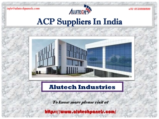 Top ACP Suppliers In India