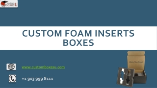 Make Your Own box foam inserts With free Shipping USA