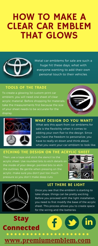 Create an Glowing Car Emblem | Premium Emblem
