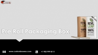 Custom Printed Personalized Branded Pre roll packaging box in Texas