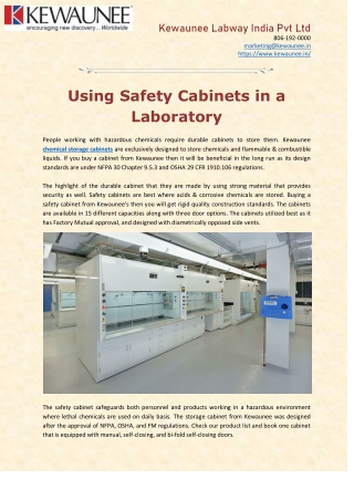 Biosafety Cabinets