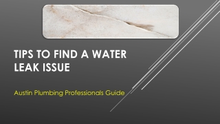 How to Find a Water Leak Inside a Wall