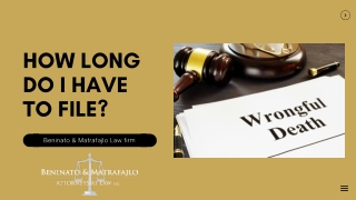 Time Limits for Filing a Wrongful Death Claim in New Jersey