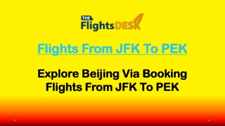 Flights From JFK To PEK
