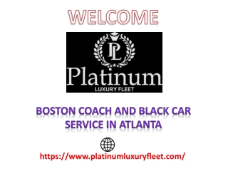 Boston Coach and Black Car Service in Atlanta