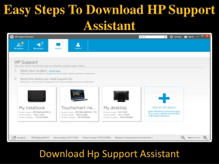 Easy Steps To Download HP Support Assistant