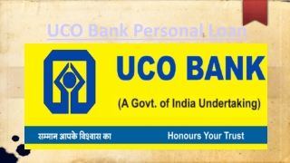 Apply UCO Bank Personal Loan @ 11% only