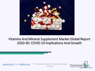 (2020-2030) Vitamins and Mineral Supplement Market Size, Share, Growth And Trends