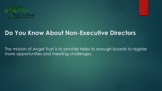 Do You Know About Non-Executive Directors