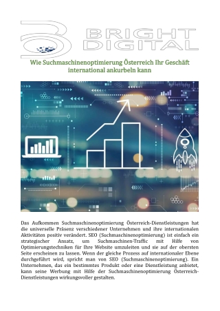 Wie Suchmaschinenoptimierung Österreich Ihr Geschäft international ankurbeln kann