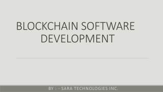 Blockchain Software Development