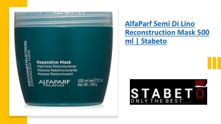 AlfaParf Semi Di Lino Reconstruction Mask 500 ml | Stabeto