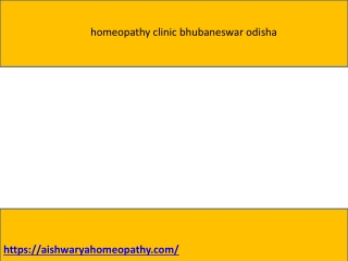 Homeopathy Clinic Bhubaneswar Odisha