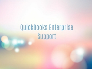 QuickBooks Enterprise Support