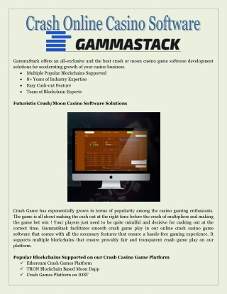 Crash Online Casino Software