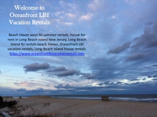 Long beach island oceanfront rentals