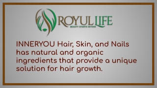 Natural Supplement for Hair Growth and Skin Care