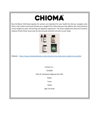 Best Weight Loss Supplements For Women | Chiomatotalbody.com