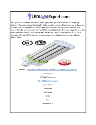 Buy Online the Awesome LED Corn Light Bulb