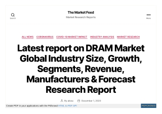 DRAM Market