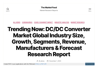 DC/DC Switching Regulators Market