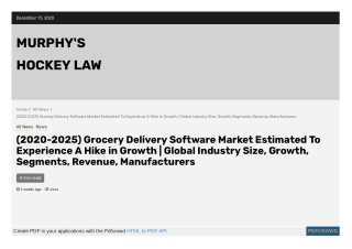 Grocery Delivery Software Market