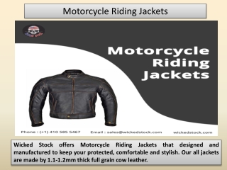 Motorcycle Riding Jackets