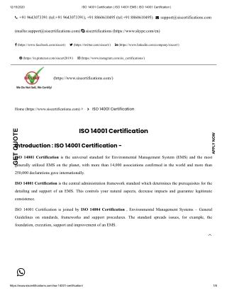 Do you Need A ISO 14001 Certification for your organization?