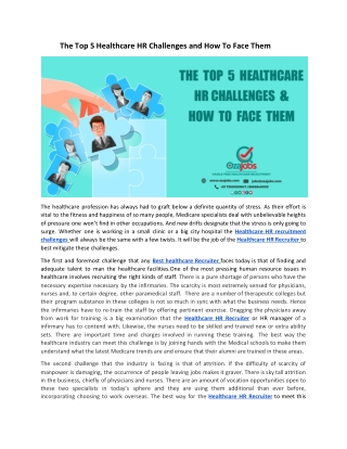 The Top 5 Healthcare HR Challenges and How To Face Them