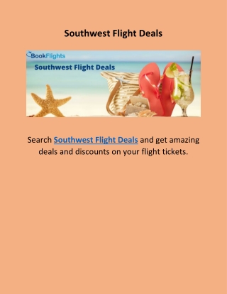 Southwest Flight Deals